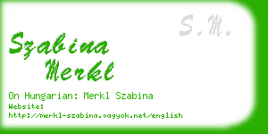 szabina merkl business card